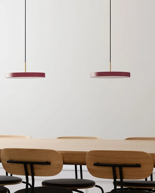 Asteria Plus Pendel Mini Ruby Red / Messing