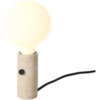 Core Pendel / Bordlampe Creme Travertin