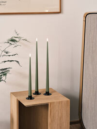 Led-Stearinlys 2-pk 30 cm Green Soil
