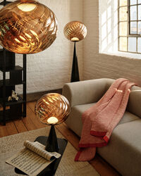 Thread Teppe 140x180 cm Oransje / Hvit