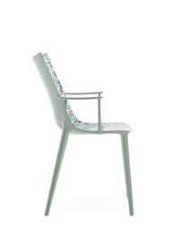 H.H.H. Stol Graphic Impression Grøn / Cream