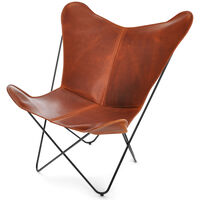 Papillon Flaggermusstol Sort/Cognac