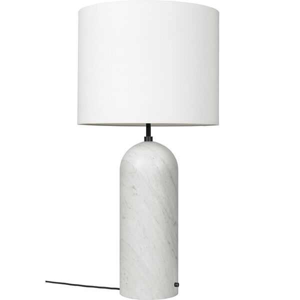 Gravity XL Golvlampa Låg Vit Marmor / Vit