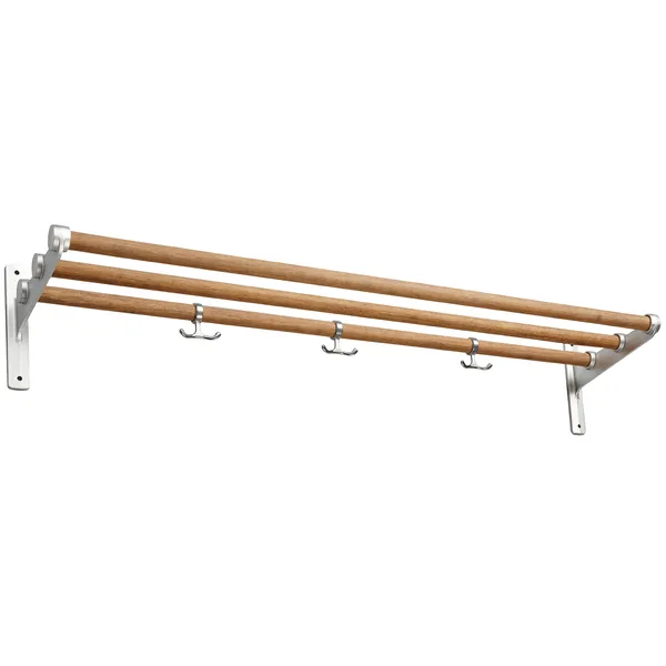 Nostalgi Hattehylde 100 cm Aluminium / Bambus