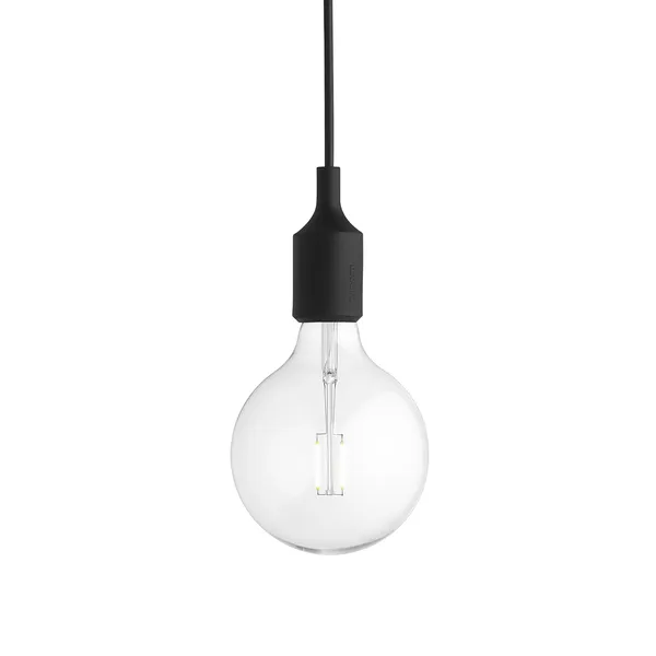 E27 Pendel Svart