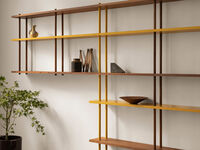 Bond Shelf W106 Walnut / Yellow