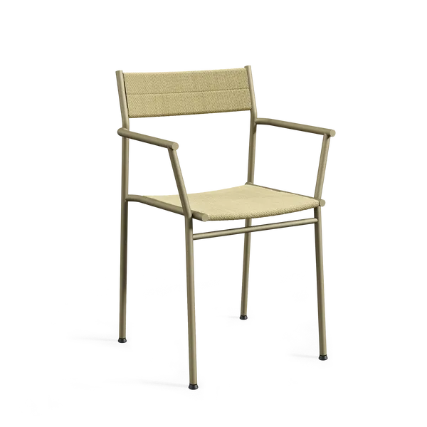 Vev Spisebordsstol Med Armlæn Grey Beige/Natual