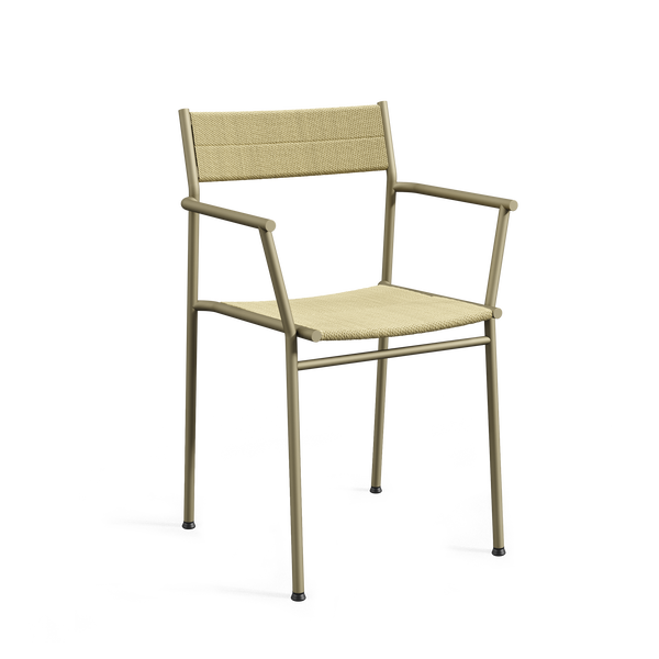 Vev Ruokatuoli Käsinojilla Grey Beige/Natural