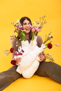 Love In Bloom Giant Vas Vit
