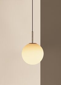 Tr Bulb Pendel Matt / Polerat Stål