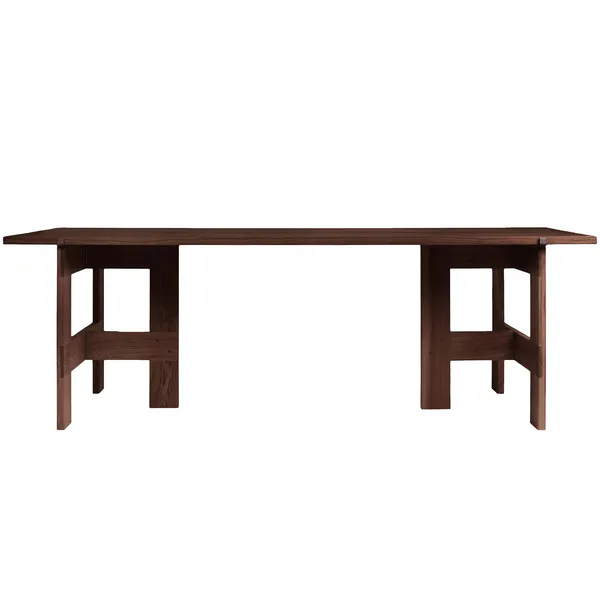 Farmhouse Spisebord L220 cm Mørkbejdset Eg