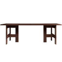 Farmhouse Spisebord L220 cm Mørkbejdset Eg