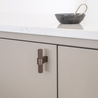 T Helix Stripe Knop Mørk Bronze