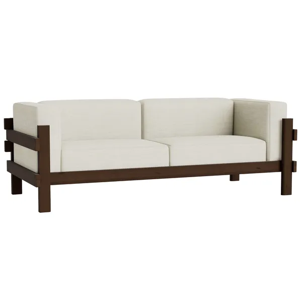 Kube 3-Seter Sofa Mørkebrun / Remix 223