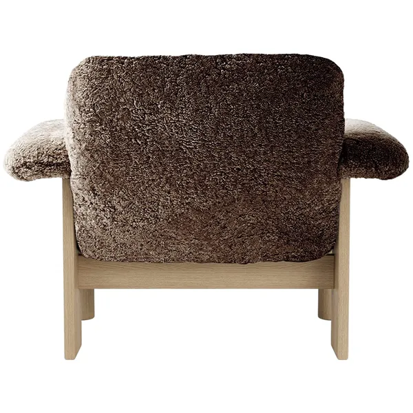 Brasilia Lenestol Lav Rygg Eik / Sheepskin Sahara