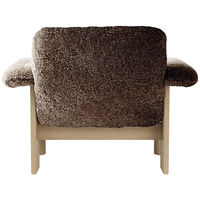 Brasilia Lenestol Lav Rygg Eik / Sheepskin Sahara