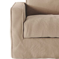 Loom Nest Love Seat Lin Beige
