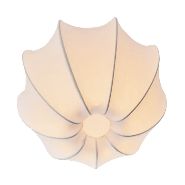 Anna Mini Flush Ceiling Light Cotton White