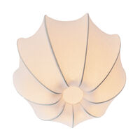Anna Mini Flush Ceiling Light Cotton White