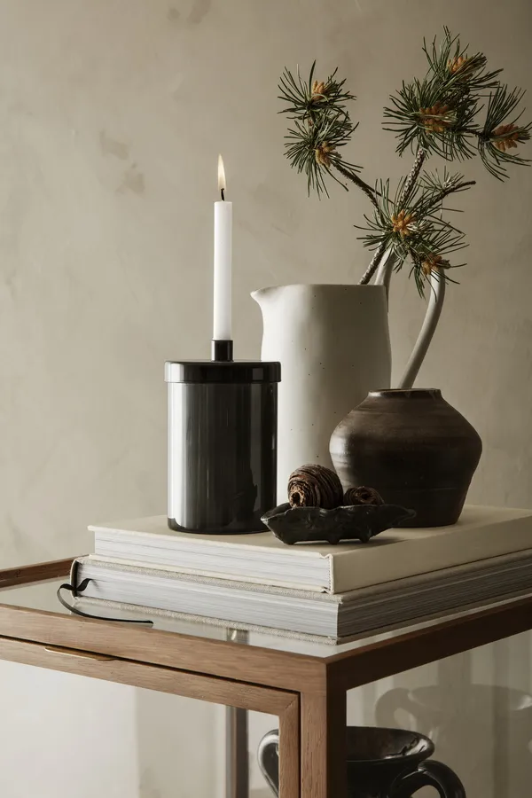 Countdown To Christmas Lysestage med Stearinlys Smoked Grey