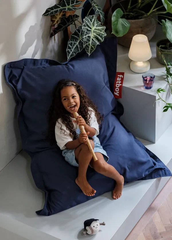Junior Canvas Recycled Sækkestol Cool Grey