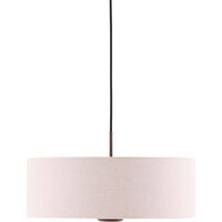 Bosco Pendel Beige / Mørkbejdset Eg