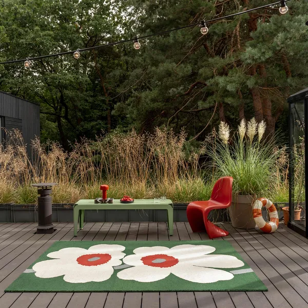 Marimekko Unikko 60th Anniversary Outdoor Tæppe 140x200 cm