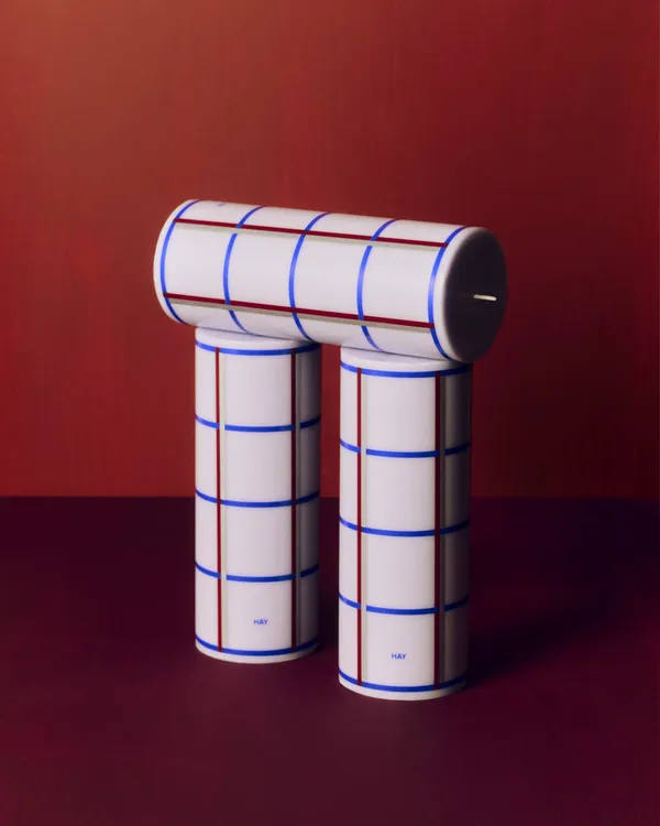 Column Kubbelys M Lyseblå / Bordeaux