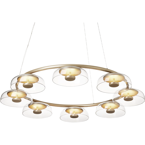 Blossi 8 Lysekrone Nordic Gold / Klar
