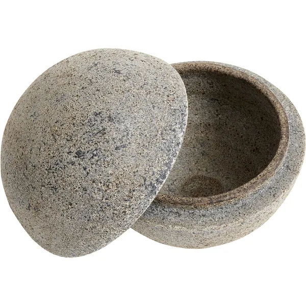 Stain Bonbonniere Terrakotta 15x13 cm Gråbrun