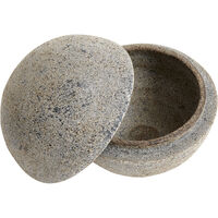 Stain Bonbonniere Terrakotta 15x13 cm Gråbrun