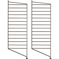 String Gavle Gulv 30x85 cm 2-pak Brune