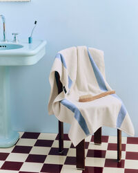 Stripe Towel 70x140 cm Dusty Blue