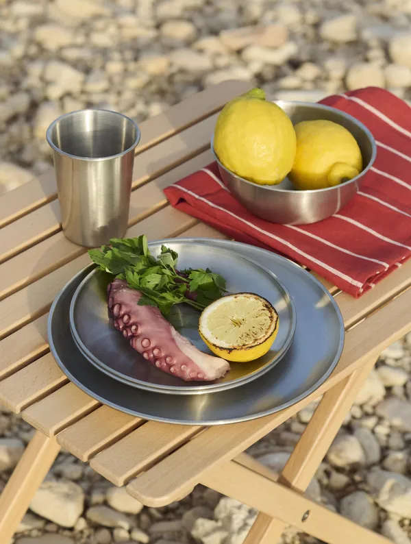Outdoor Market Steel Bowl Set of 2 Small