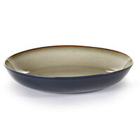 Pastatallrik D23 H4 Misty Grey/Mörkblå
