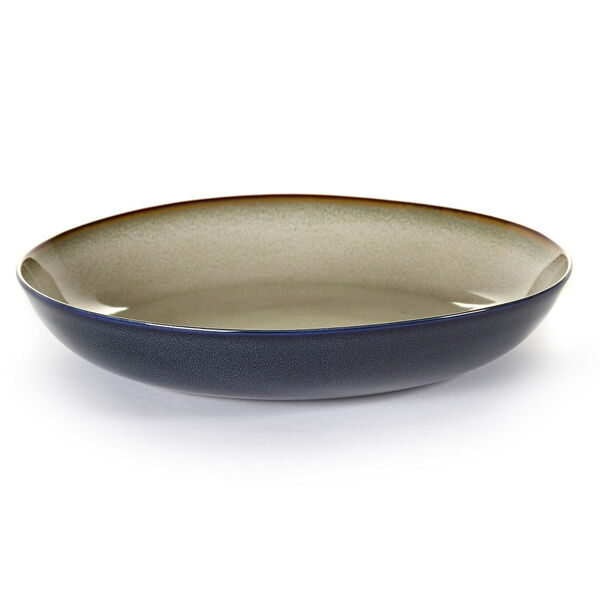 Pastatallerken D23 H4 Misty Grey/Dark Blue