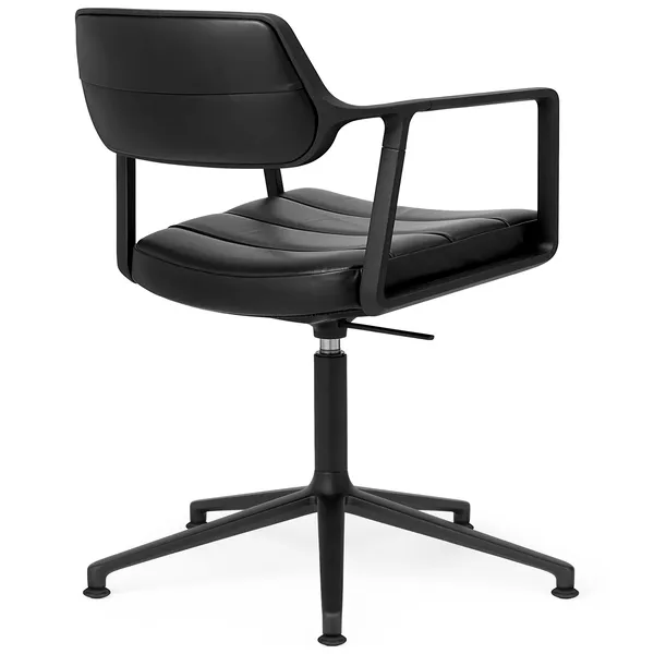 453+ Työtuoli Musta Alumiini / Black Leather
