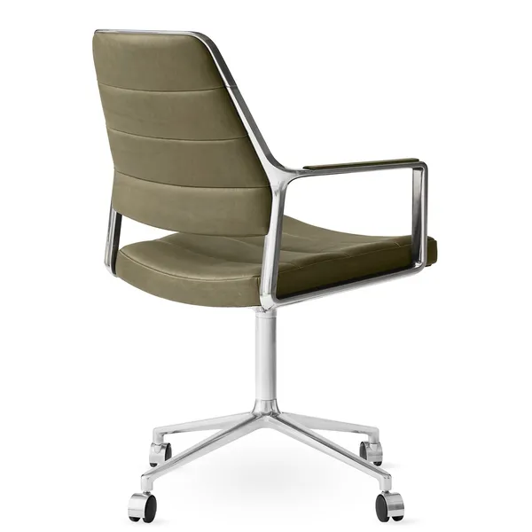 455 Drejestol Med hjul Bosco Leather