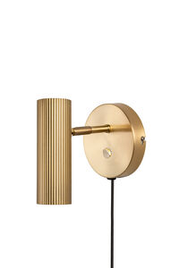 Hubble Væglampe Brushed brass