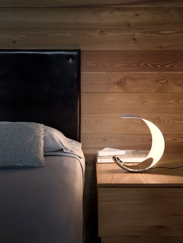 Curl LED Bordlampe Sølv