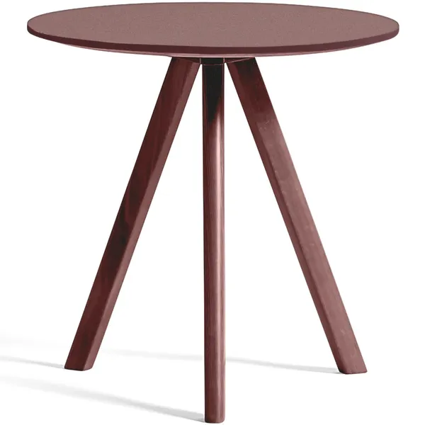 CPH 20 2.0 Sidebord Ø50x49 cm Vannbasert Lakkert Eik / Bordeaux