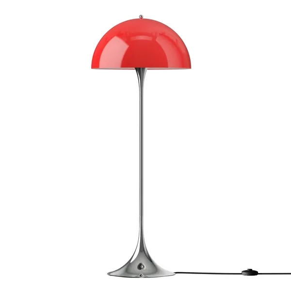 Panthella Golvlampa 50 cm Opal Red