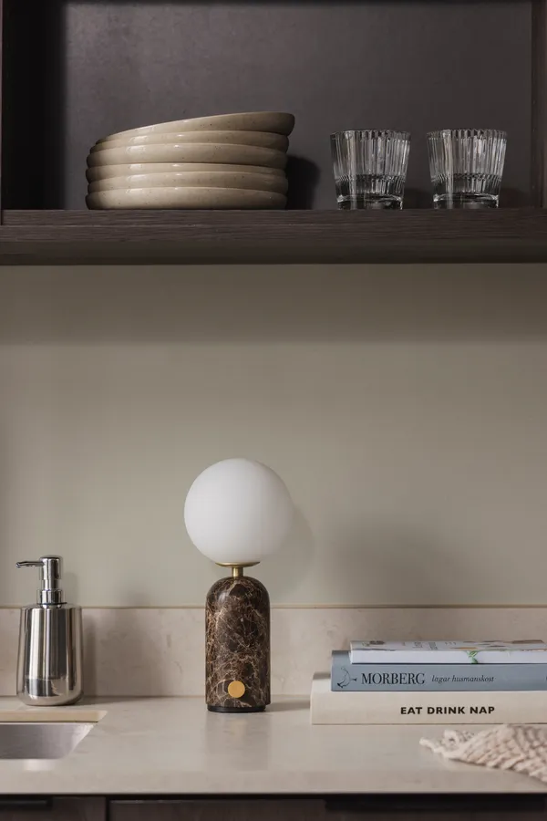 Torrano Bordslampa Portabel Brun Marmor