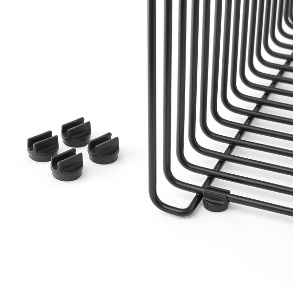 Panton Wire Kalustejalat 4-pakkaus Mustat