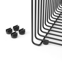 Panton Wire Kalustejalat 4-pakkaus Mustat