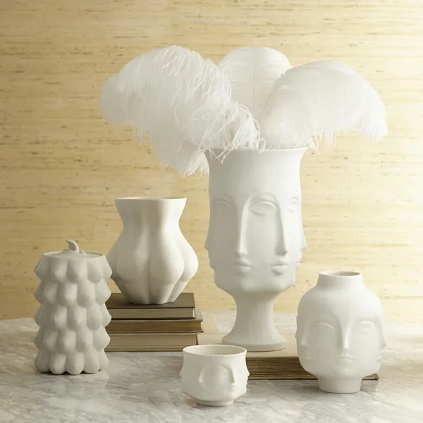 Muse Candle Holder Bowl Matt White Lyslykte Matthvit