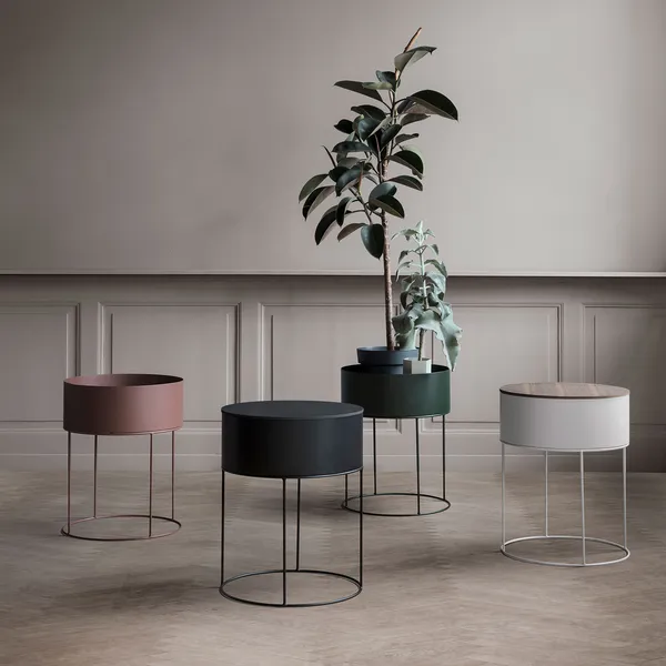 Plant Box Round Cashmere