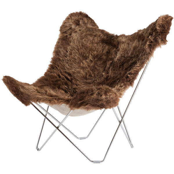 Iceland Mariposa Butterfly Stol Shorn Brown/Chrome