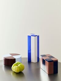 Blikdåse Høj Blå / Offwhite