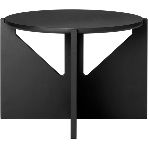 Simple Sofabord 52 cm Sortlakeret Egetræ